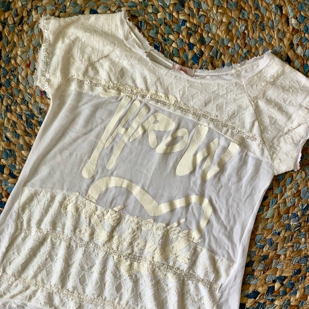 Scandal White GAUZE Light Weight Blouse